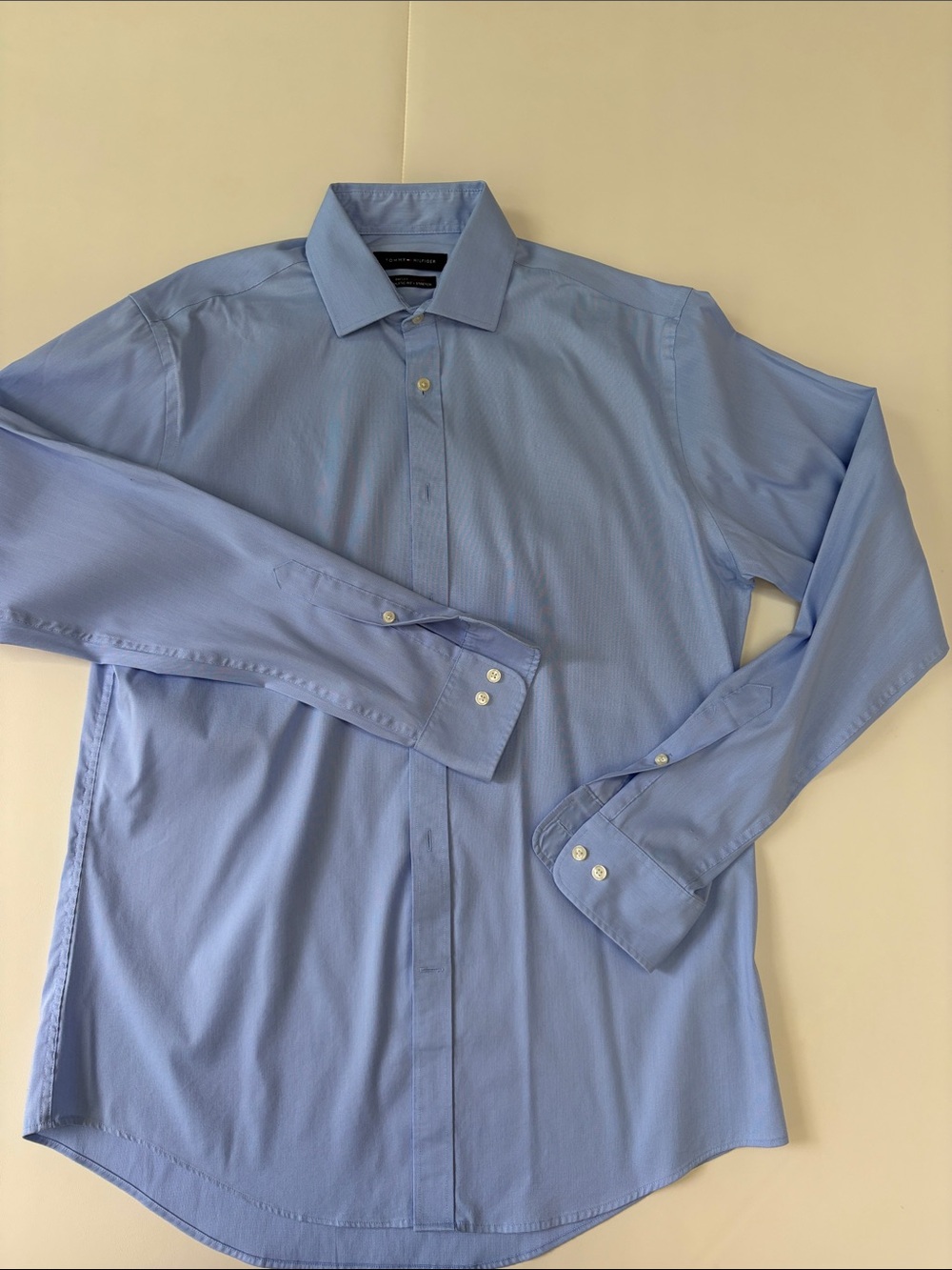 Tommy Hilfiger Light Blue Men’s Dress Shirt - Spread Collar
